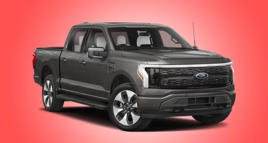 Black Ford F-150 Lightning Electric Pickup